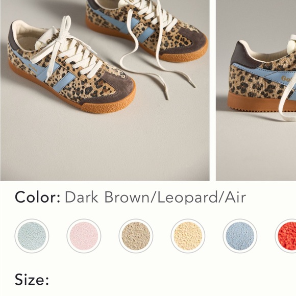 Gola Brown Leopard Print Sneakers - Picture 5 of 5